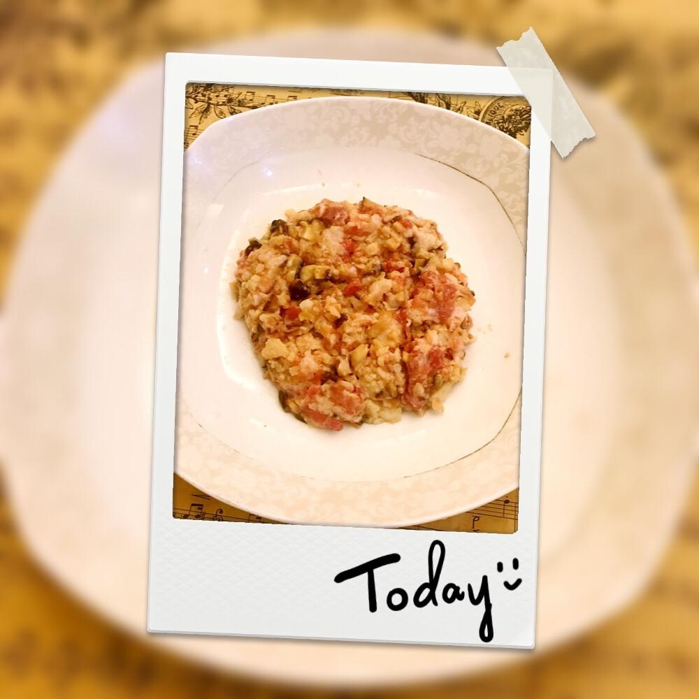 马蹄鲜菇蒸肉饼