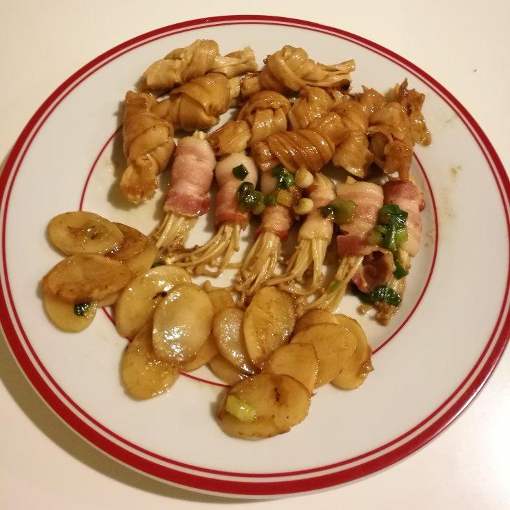 金针菇培根卷