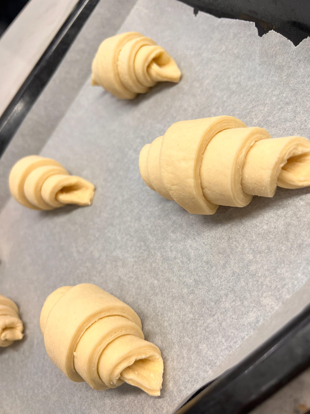 家庭版手工开酥可颂