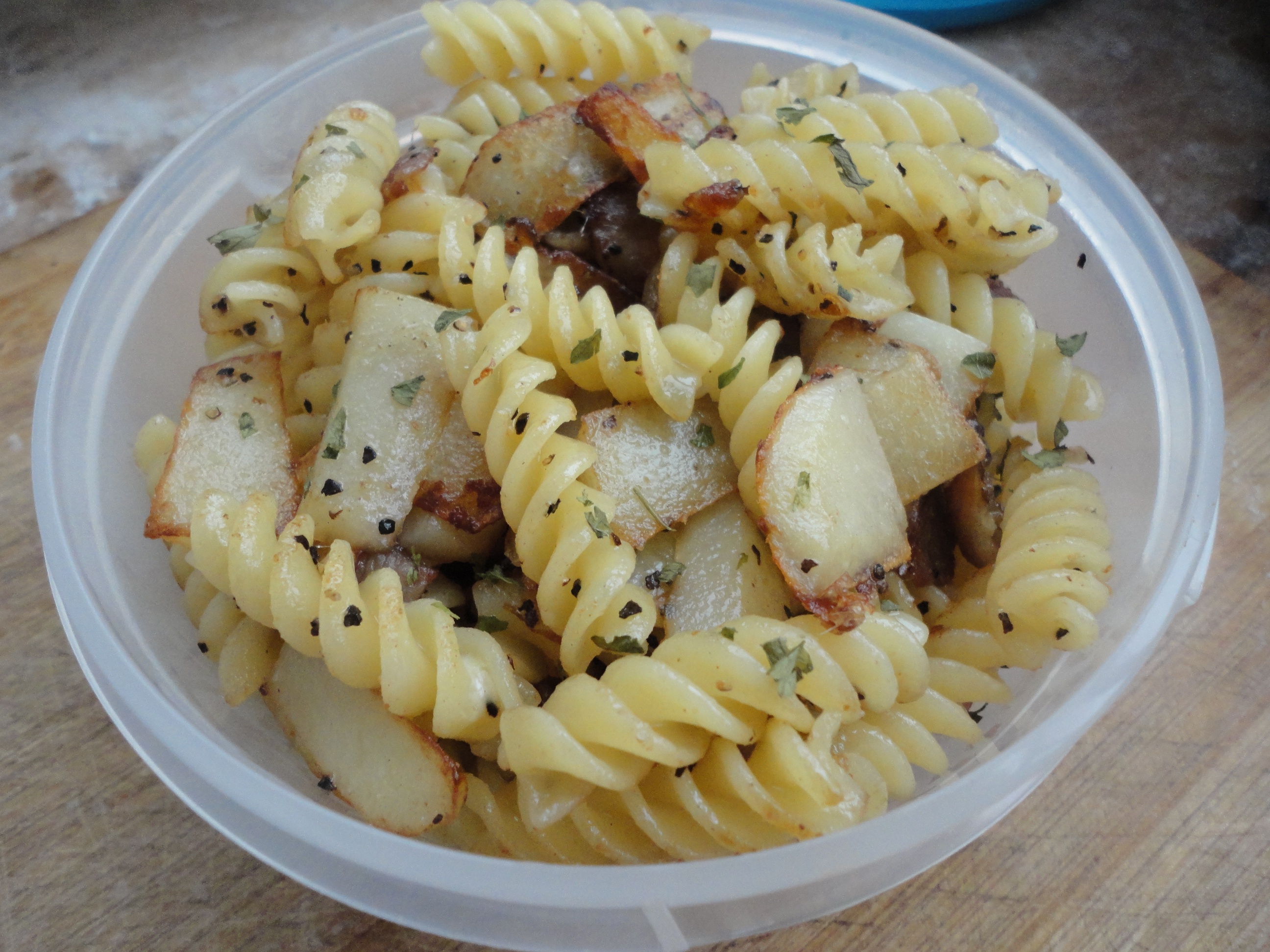 土豆培根炒意大利面