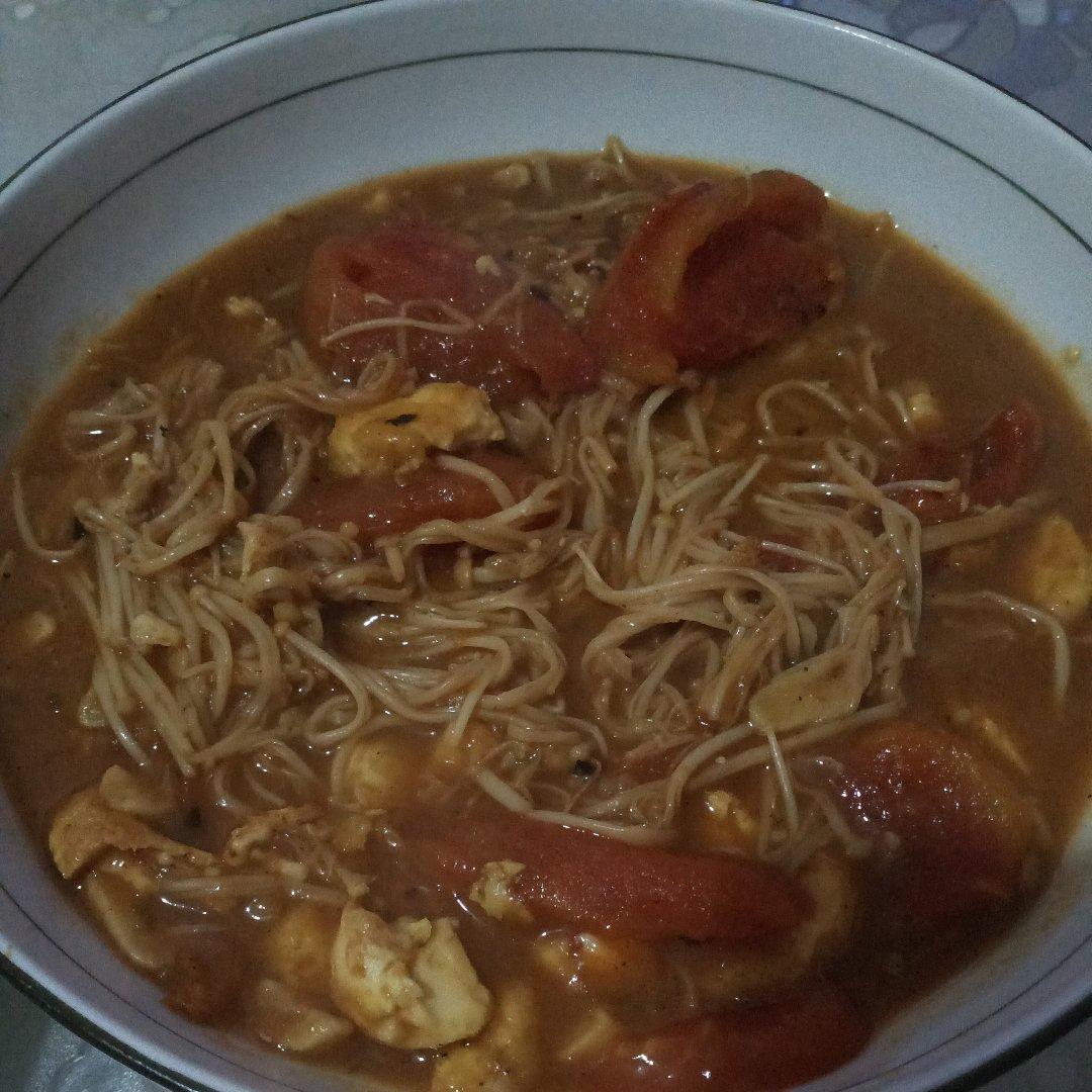 ㊙️减肥必吃‼️吸油吸脂‼️🍅番茄金针菇日本豆腐🤤
