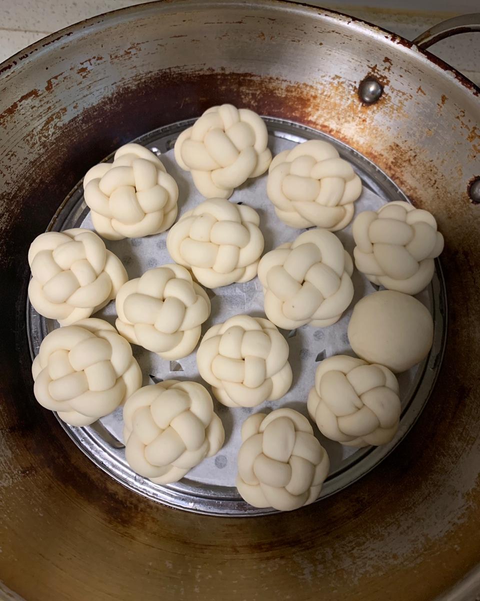 发酵面团-绣球包
