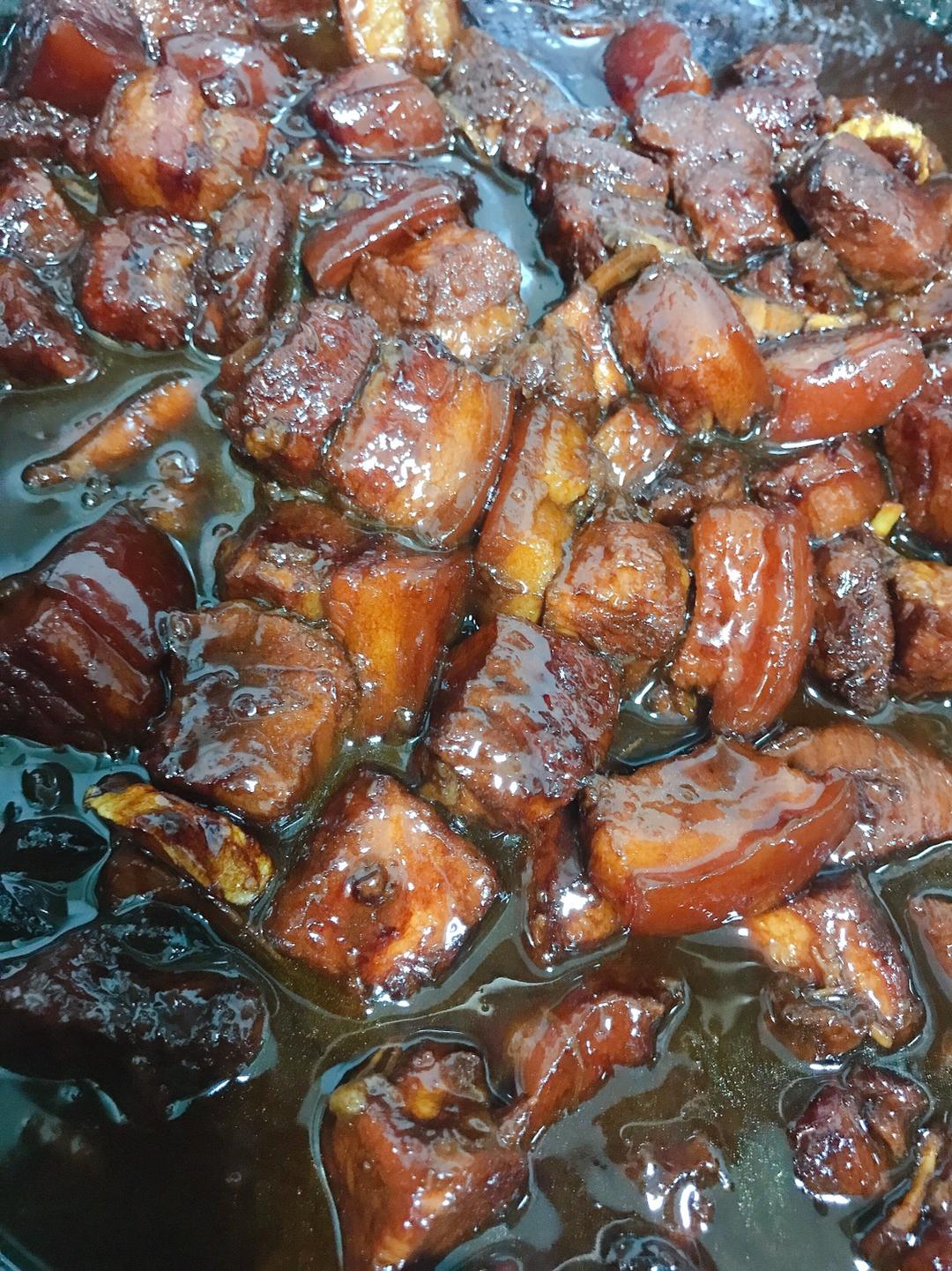 不炒糖色红烧肉~