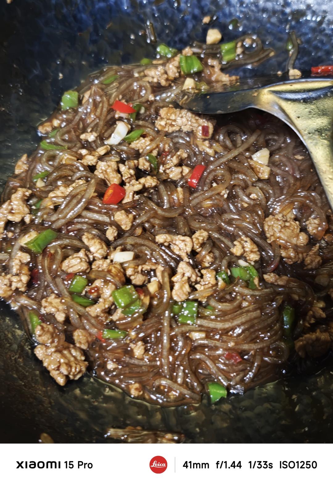 蚂蚁上树——肉沫粉条