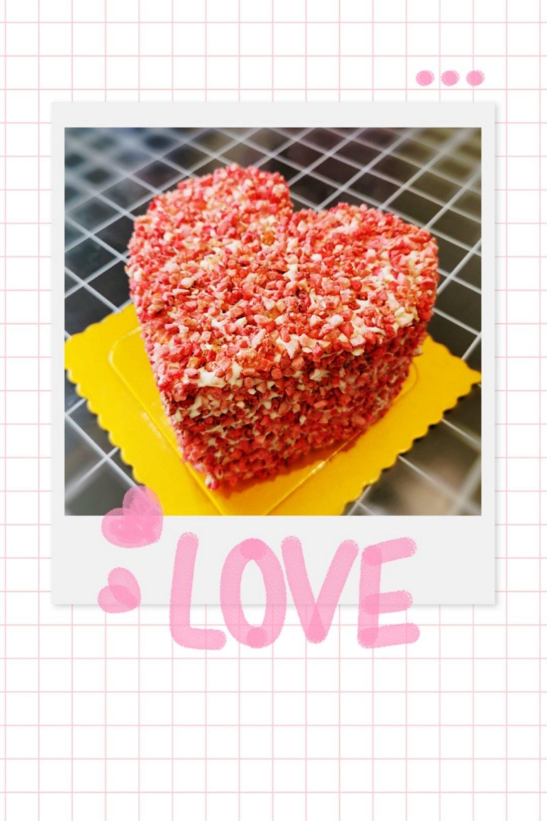 💕【情人节】爱心红丝绒蛋糕+奶油奶酪霜