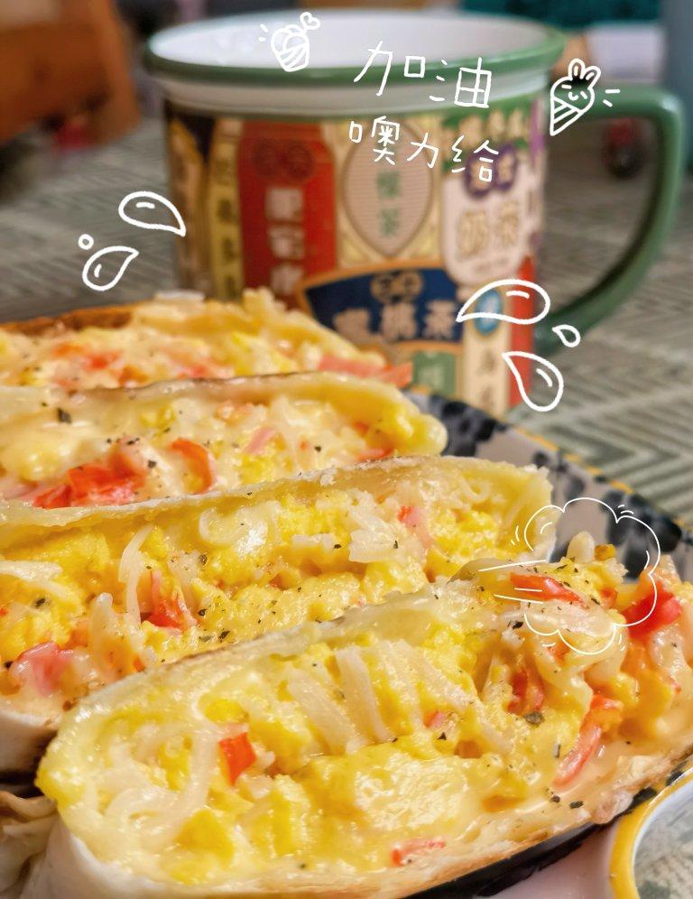 ✨蟹柳滑蛋卷饼✨