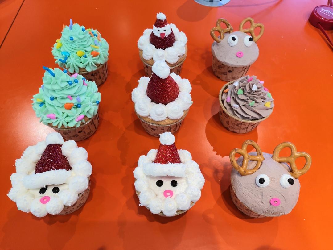 🎄圣诞款｜纸杯蛋糕｜超高颜值｜超可爱｜圣诞帽｜圣诞树｜麋鹿｜圣诞老人