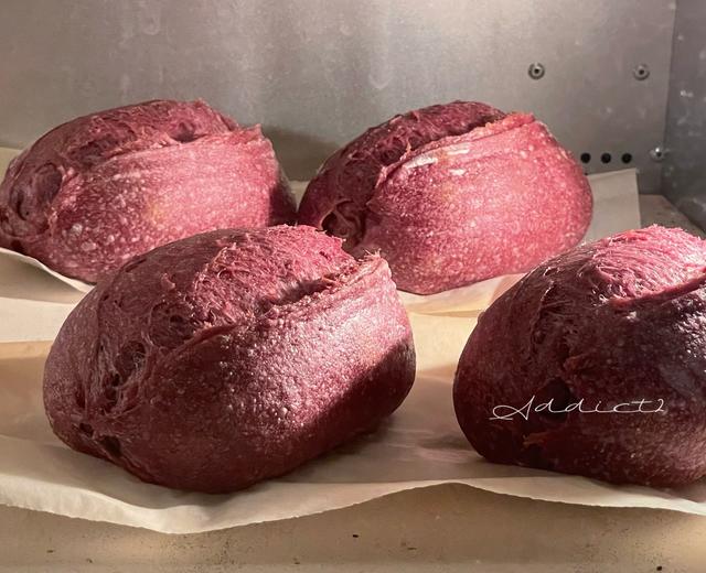 全麦紫薯mini欧包丨鲁邦种·附制作时间 全麦紫薯mini欧包丨鲁邦种·附制作时间