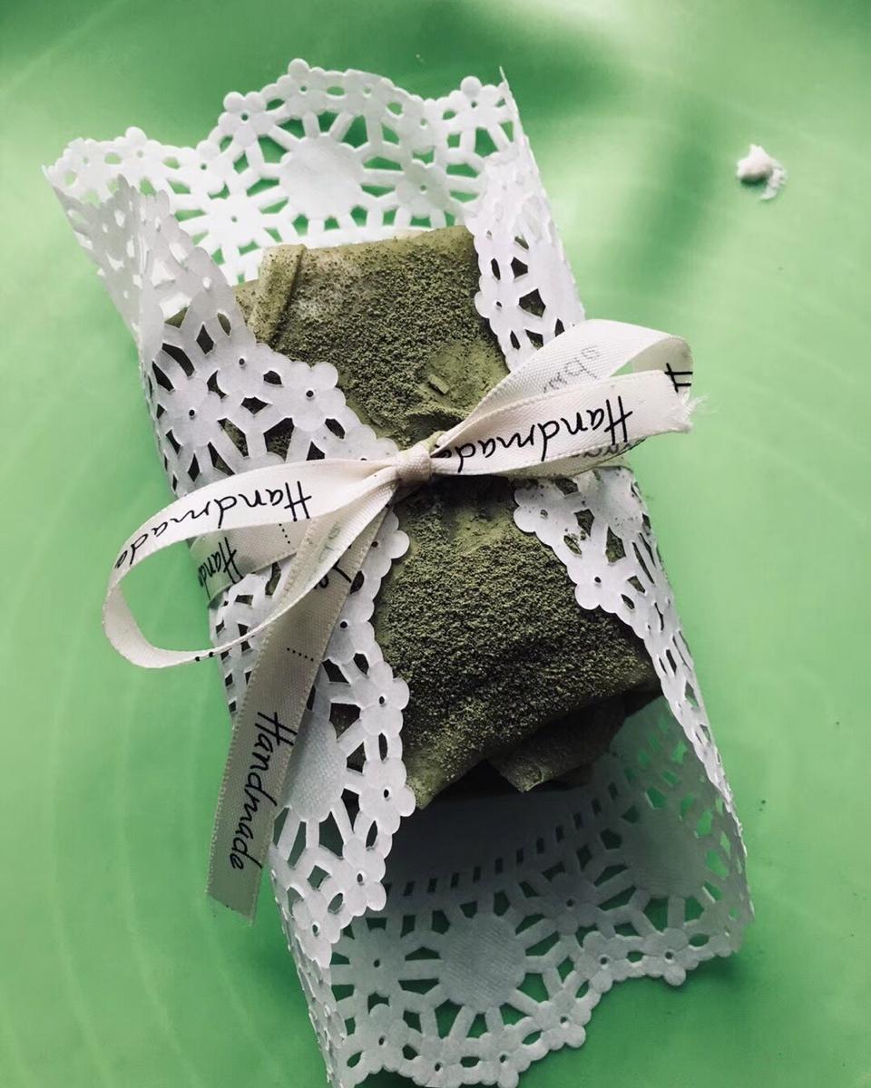 网红抹茶毛巾卷