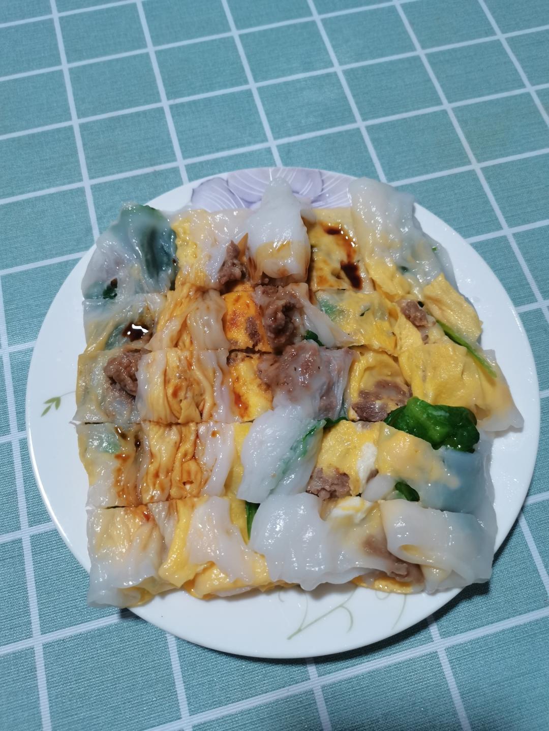 简单家庭版蒸肠粉的做法