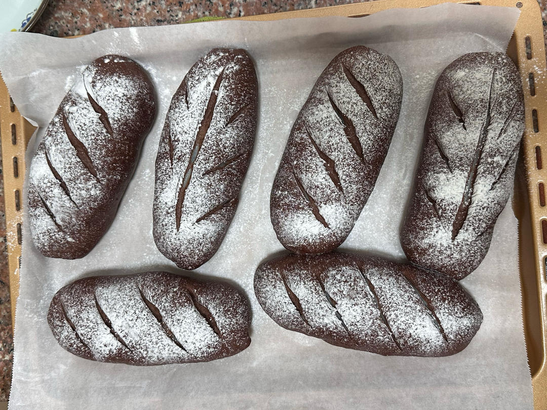 麻薯可可软欧包