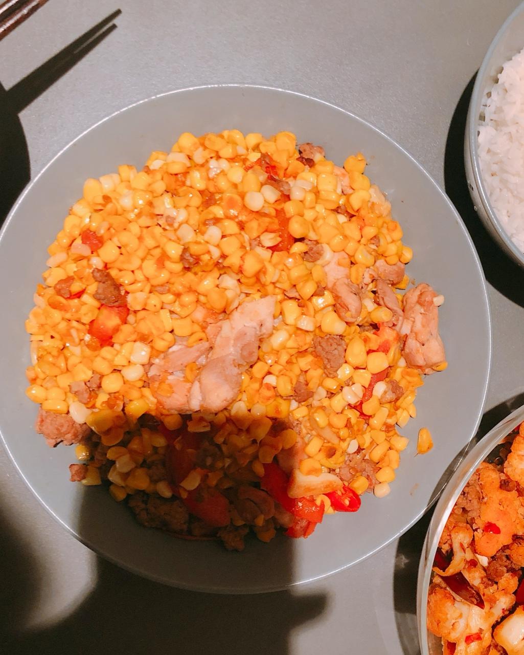 快手菜 玉米炒肉末【超级下饭的快手家常菜】 软泥