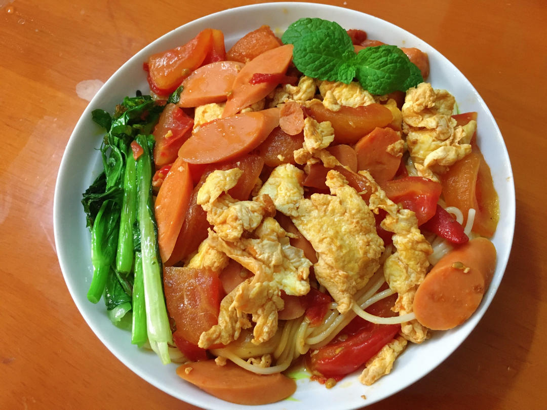 番茄鸡蛋盖浇饭/面（大胃爱丽丝调整版）