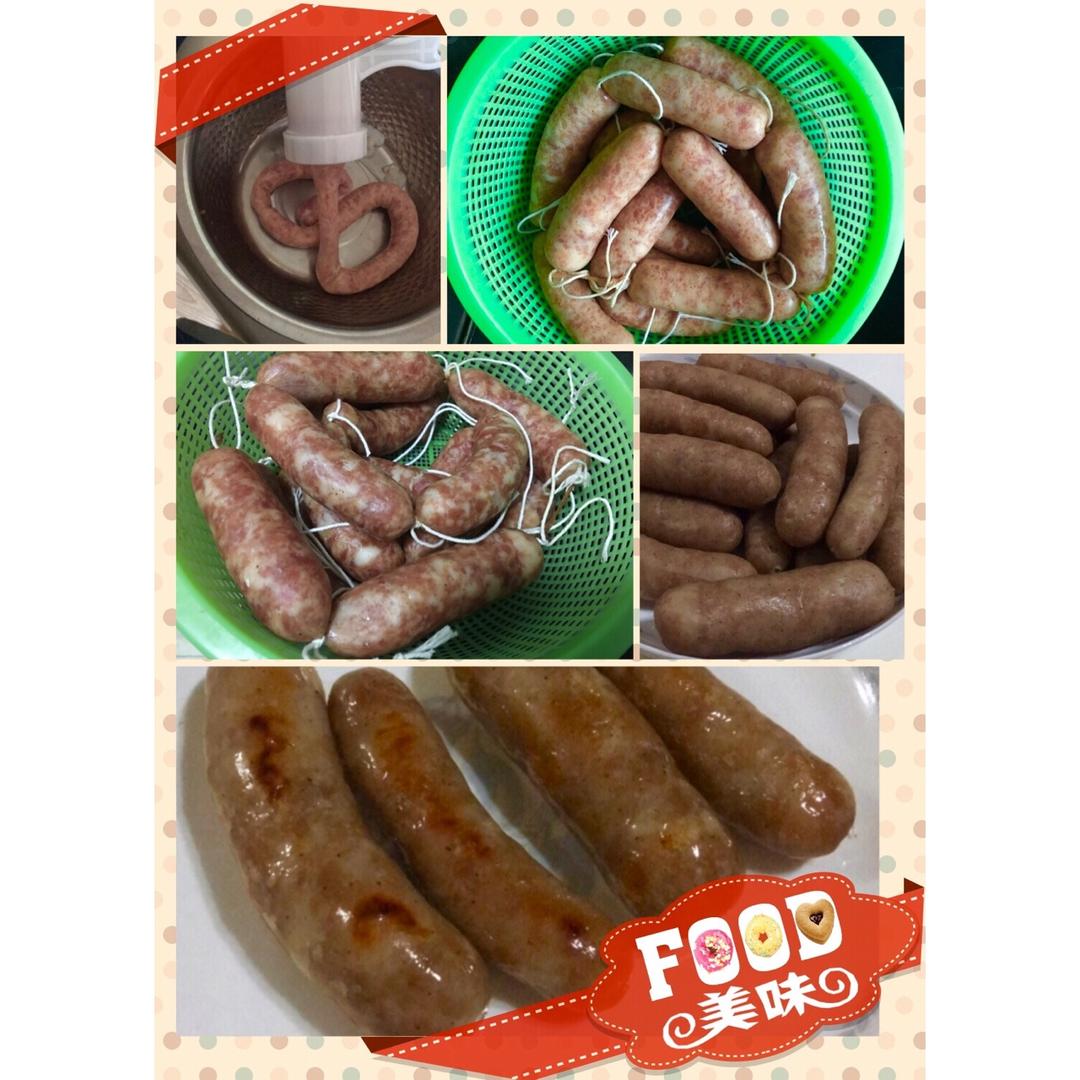 自制脆皮小香肠