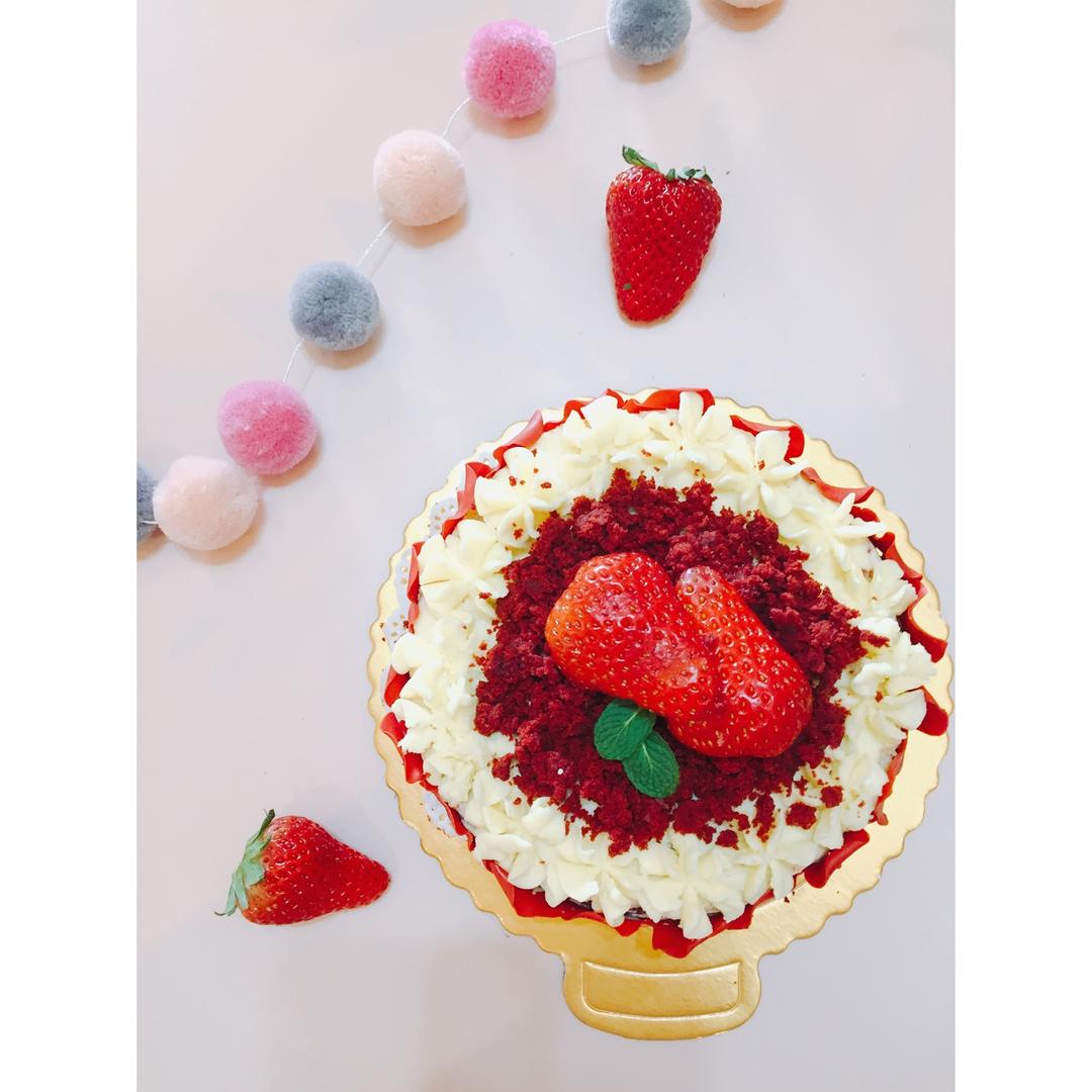 6寸红丝绒蛋糕（美国传统配方）