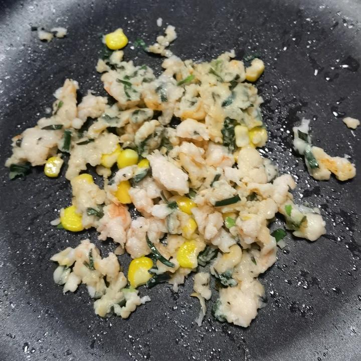 【女儿极力推荐】虾饼颗粒感玉米粒胡萝卜丁早餐搭档满口虾肉健身减脂蛋白质