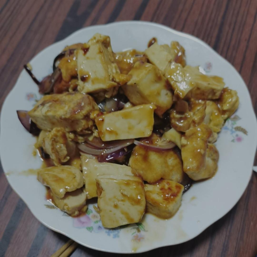 超级好吃的家常香煎鸡蛋豆腐