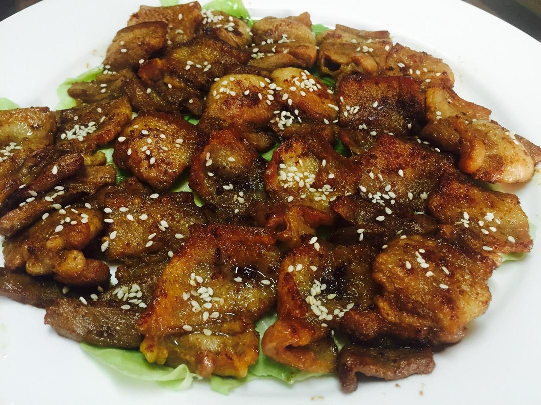 香煎孜然五花肉的做法