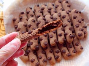 外脆里糯❗️零失败❗️巧克力可可手指麻薯❗️的做法 步骤13