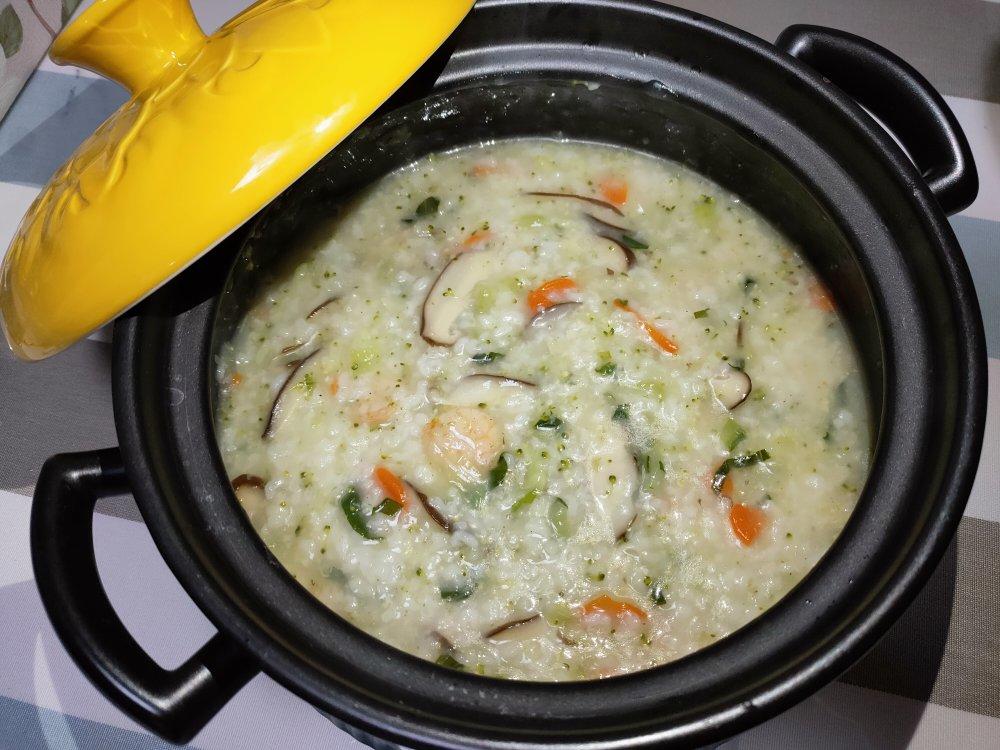 虾仁什蔬米粥