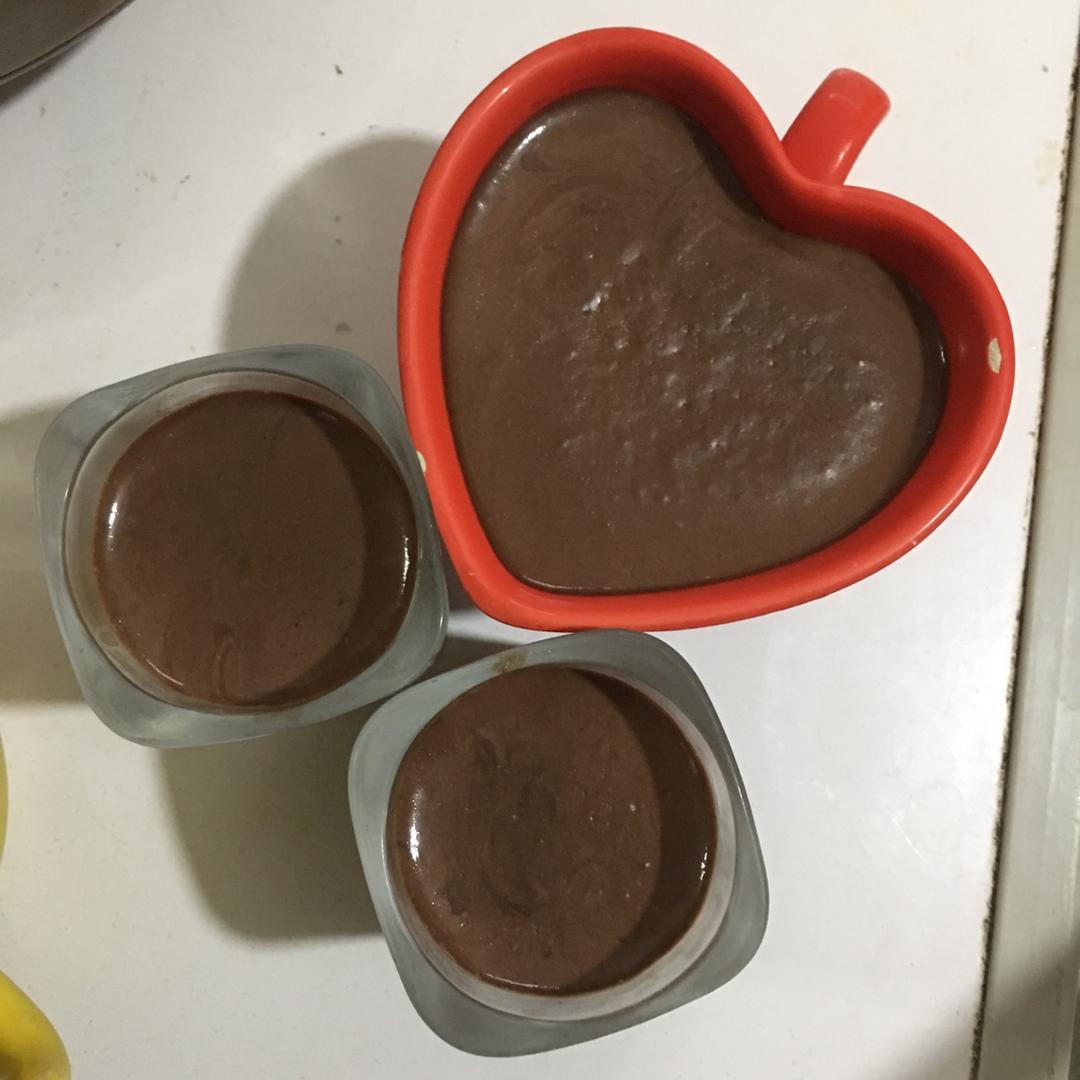 淡奶油可可布丁（免烤）