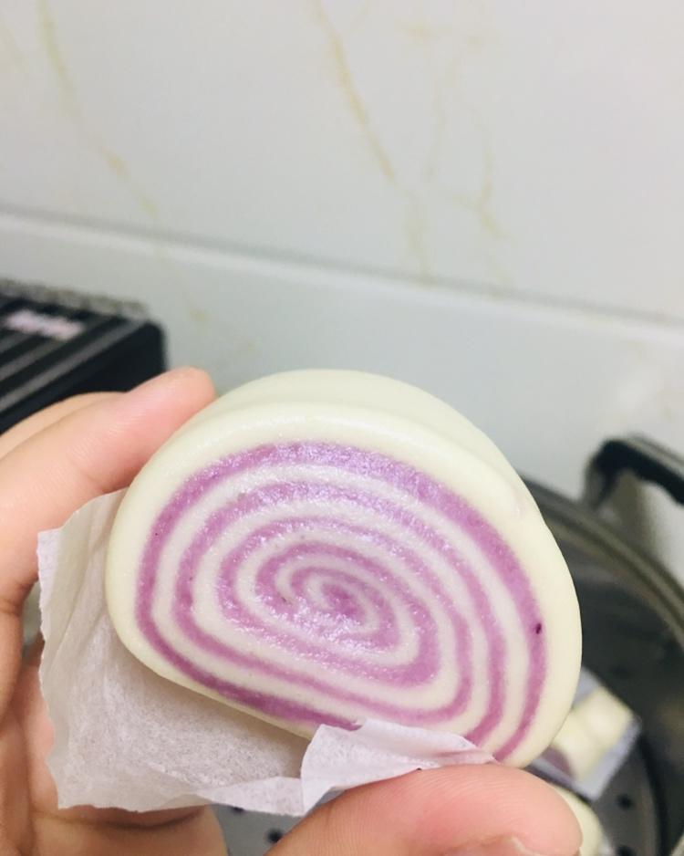 颜值担当：紫薯双色馒头