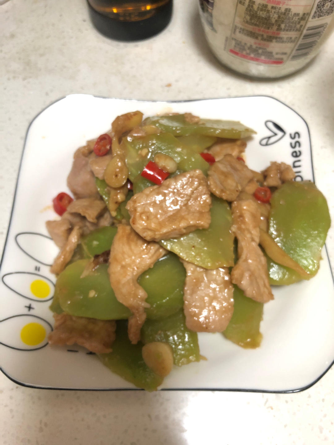 青笋炒肉（不用料酒肉也能又嫩又不腥气）