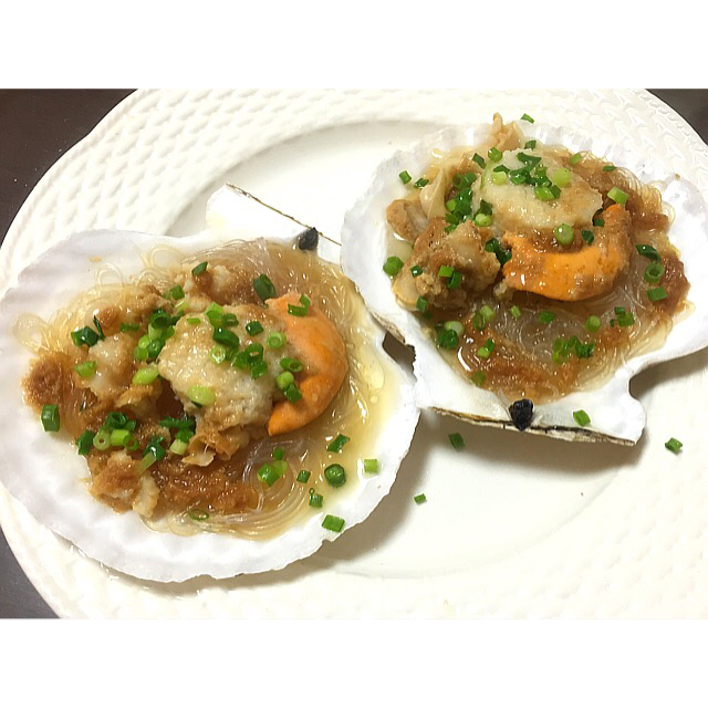 蒜蓉粉丝蒸扇贝