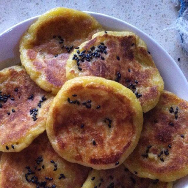 糯米红薯饼