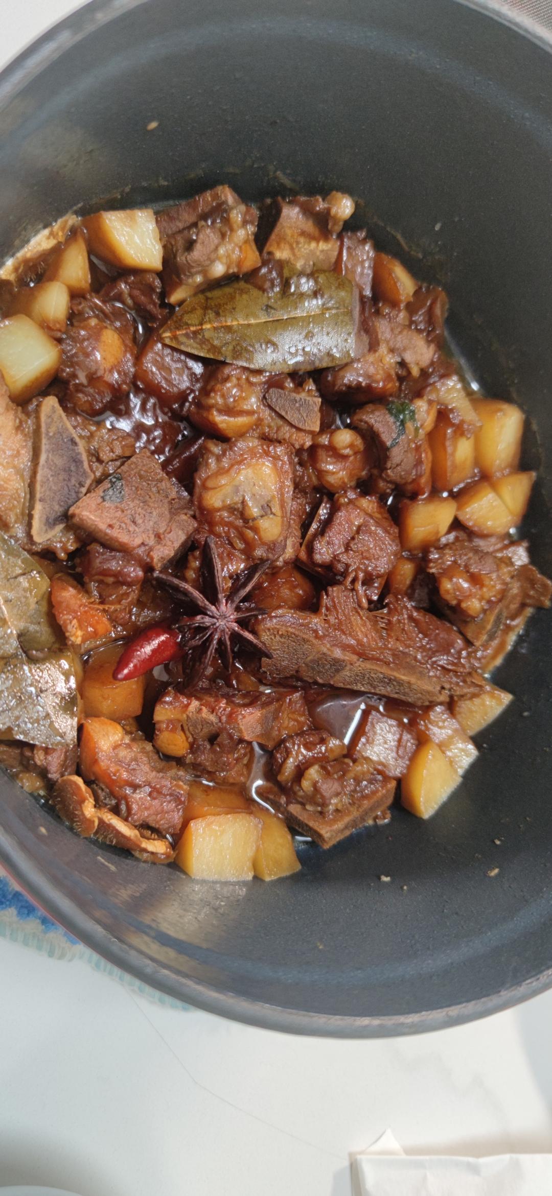土豆炖排骨
