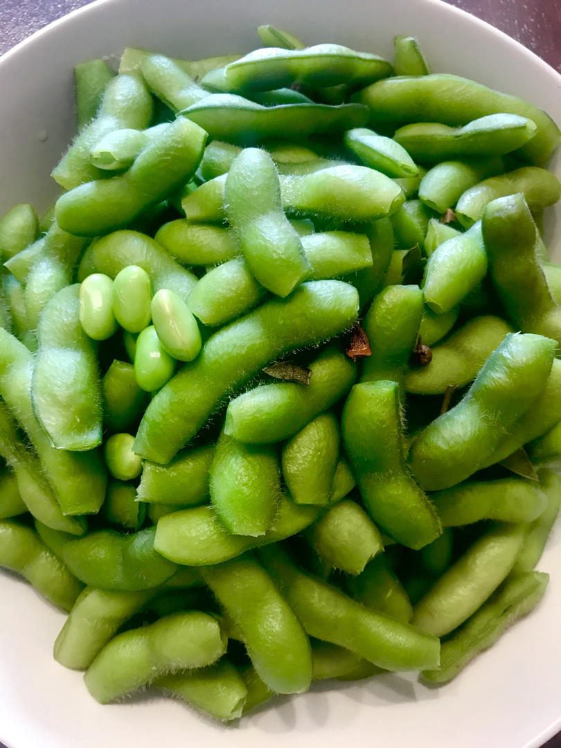 煮毛豆—不会变色版