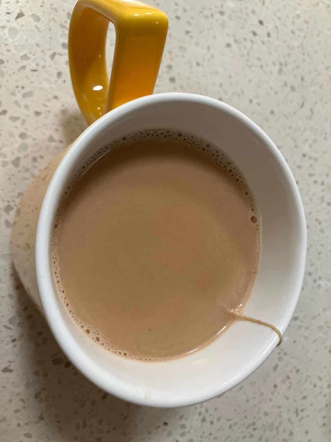 奶茶（微波炉焦糖+椰子粉）（不开火）