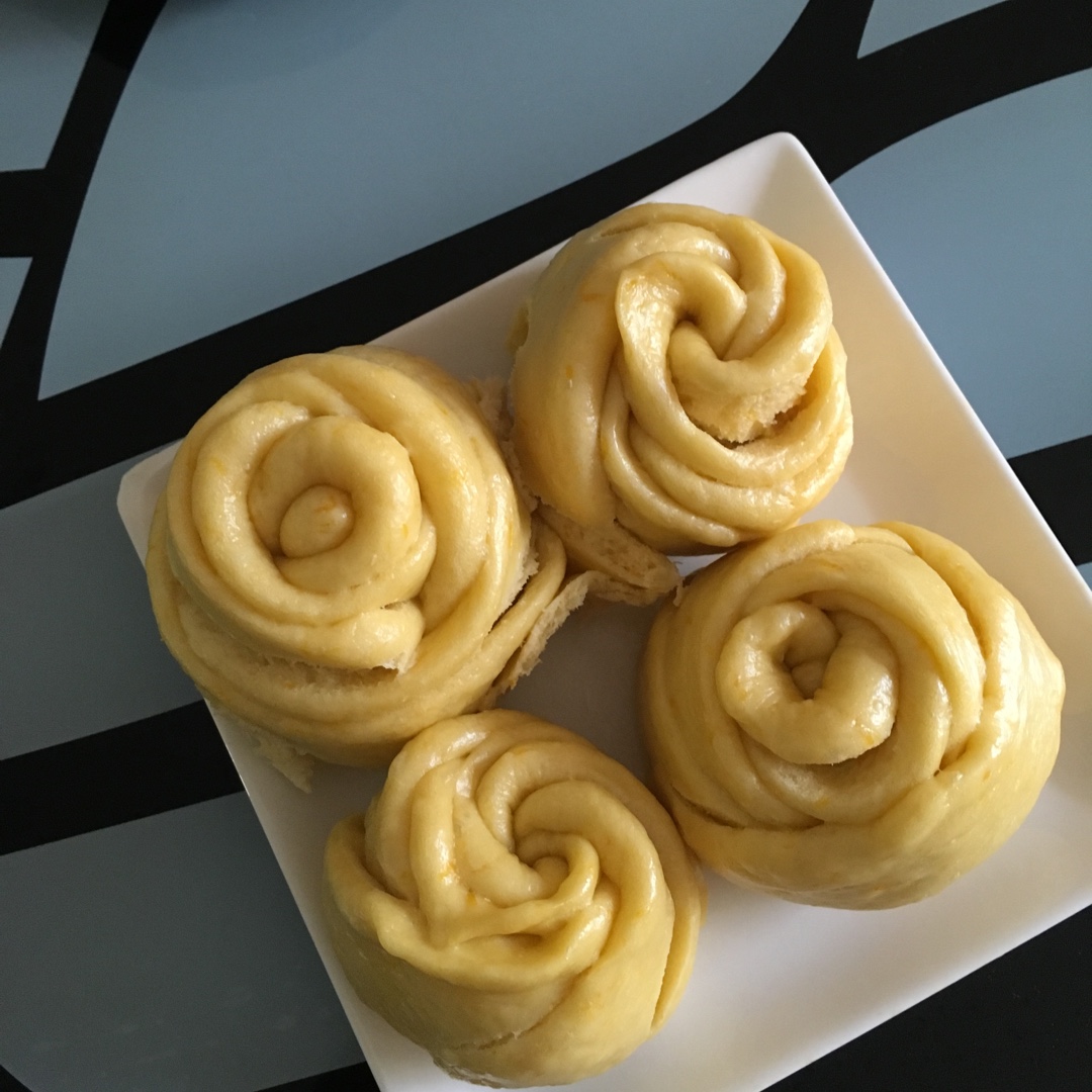 南瓜玫瑰花馒头