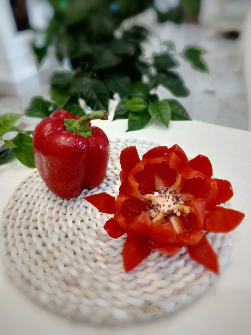 z冬之雪做的甜椒锯齿花创意小盘饰の六