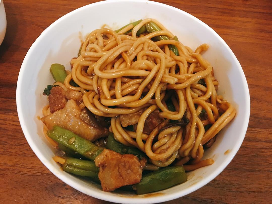 芸豆焖面（附万能的腌肉不老的办法）