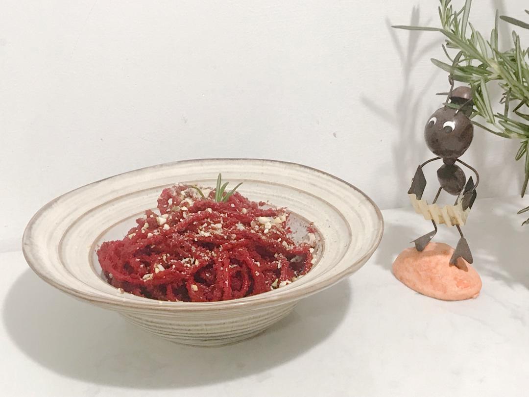 甜菜根意面