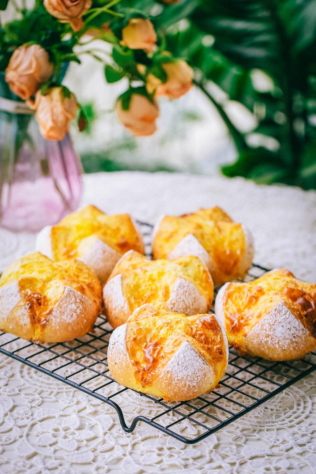 百搭奇亚籽液种岩烧乳酪面包 B137