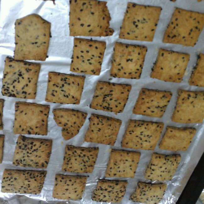 黑芝麻咸香饼干