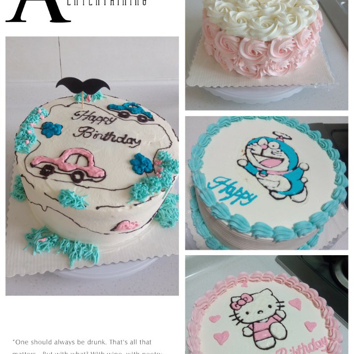 小丸子妈妈生日蛋糕（奶油转印）