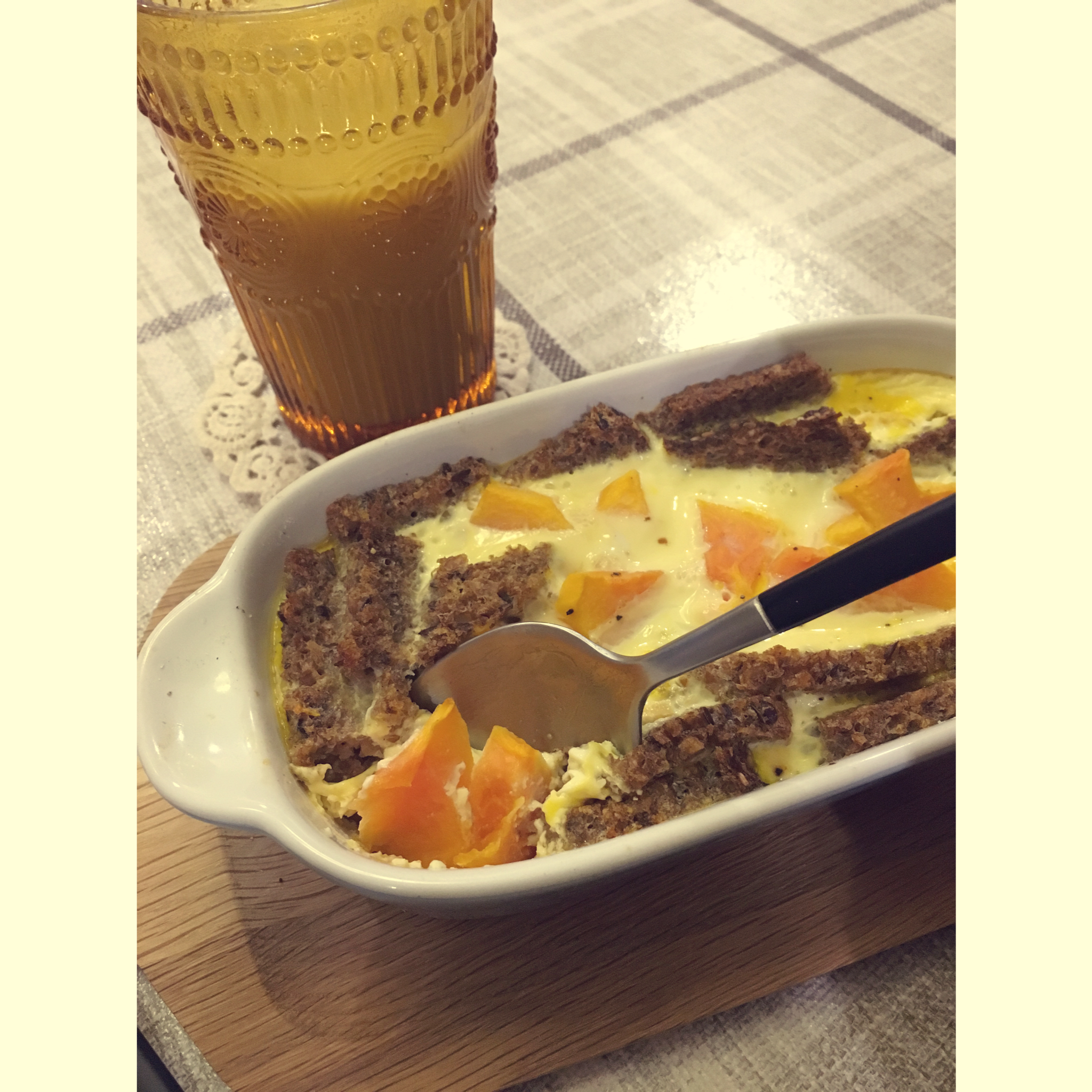 【原麦早餐】杏仁葡萄吐司：南瓜牛奶蛋焗吐司