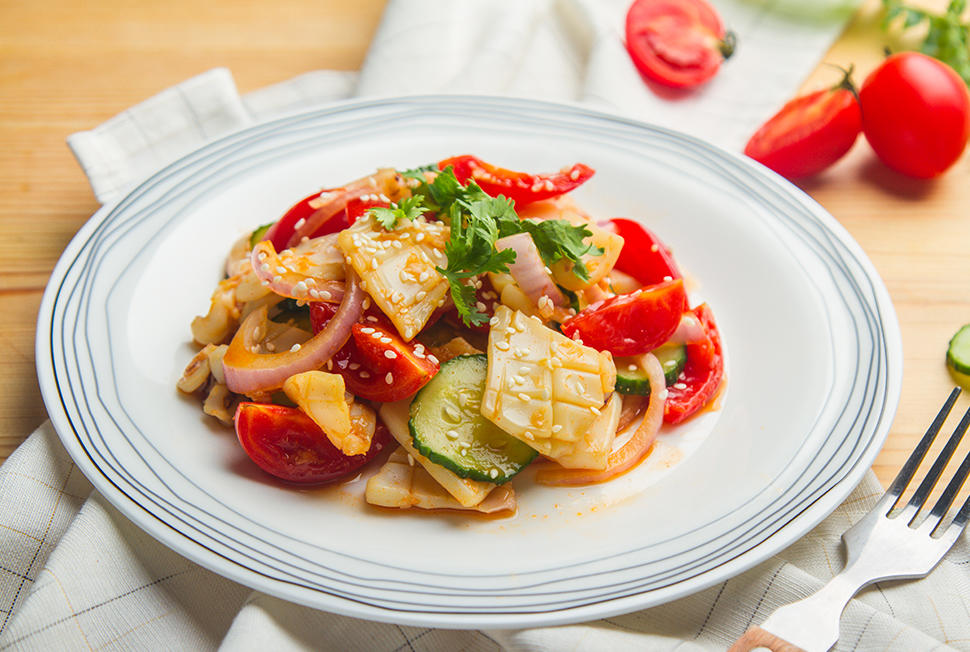 凉拌辣鱿鱼的做法