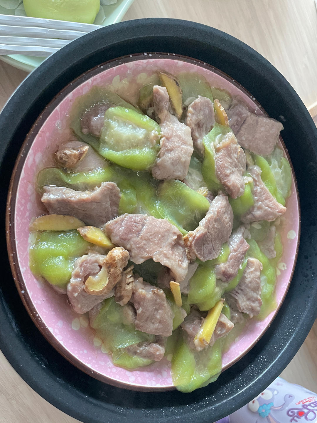 夏日清爽不油腻—丝瓜蒸肉片