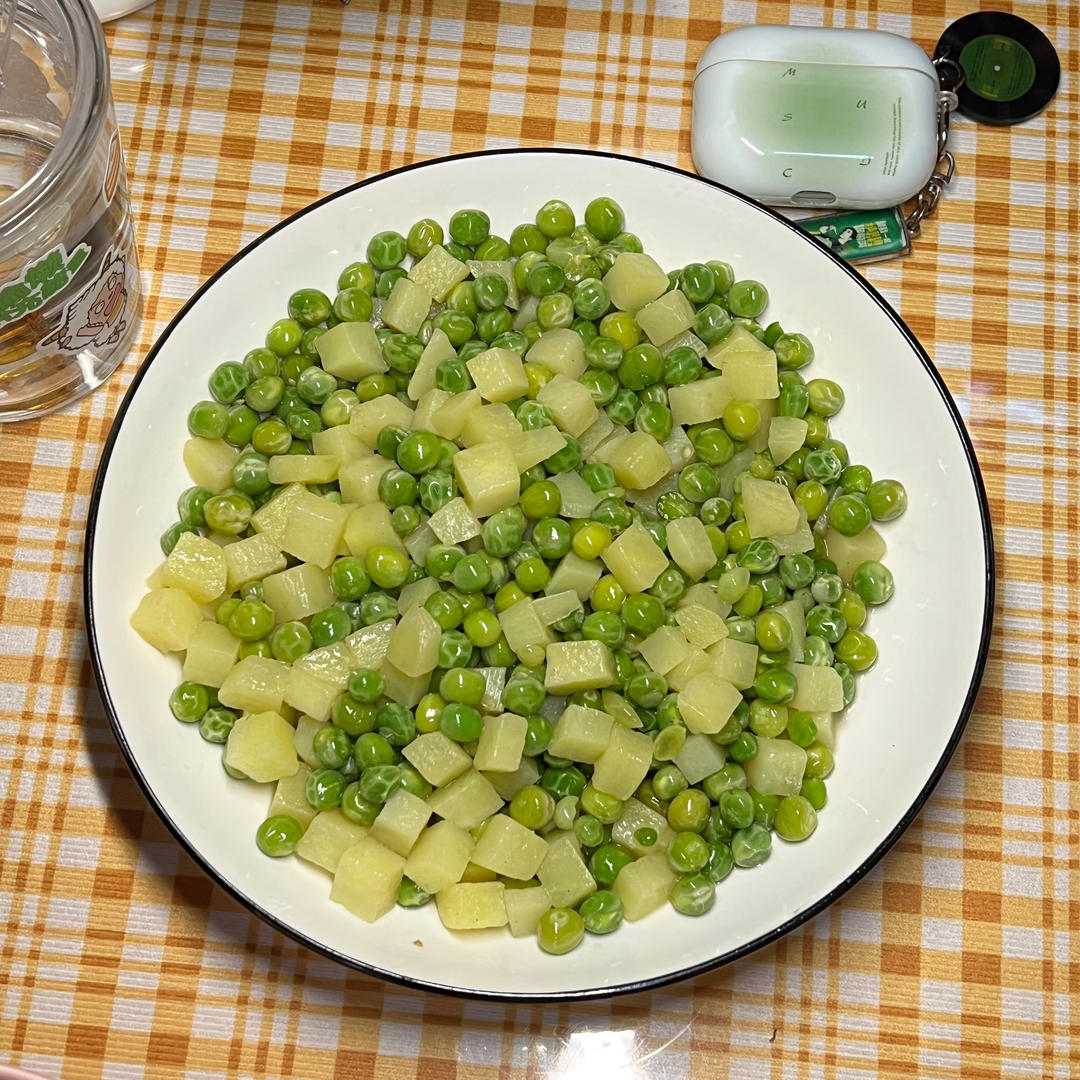 清炒豌豆米
