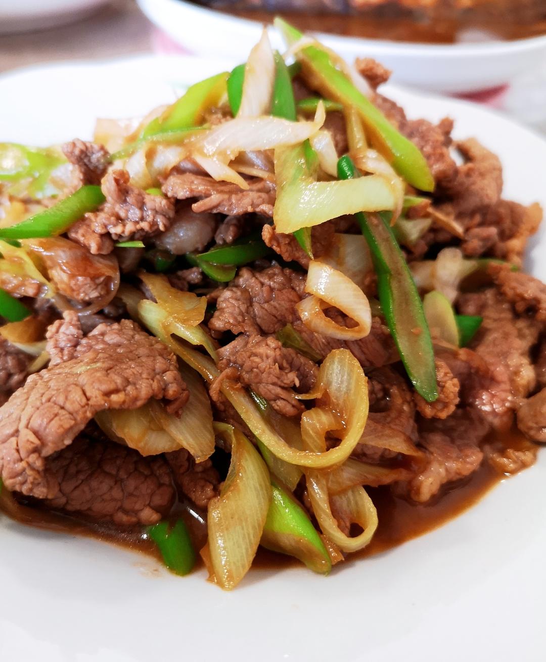 清真菜～葱爆羊肉