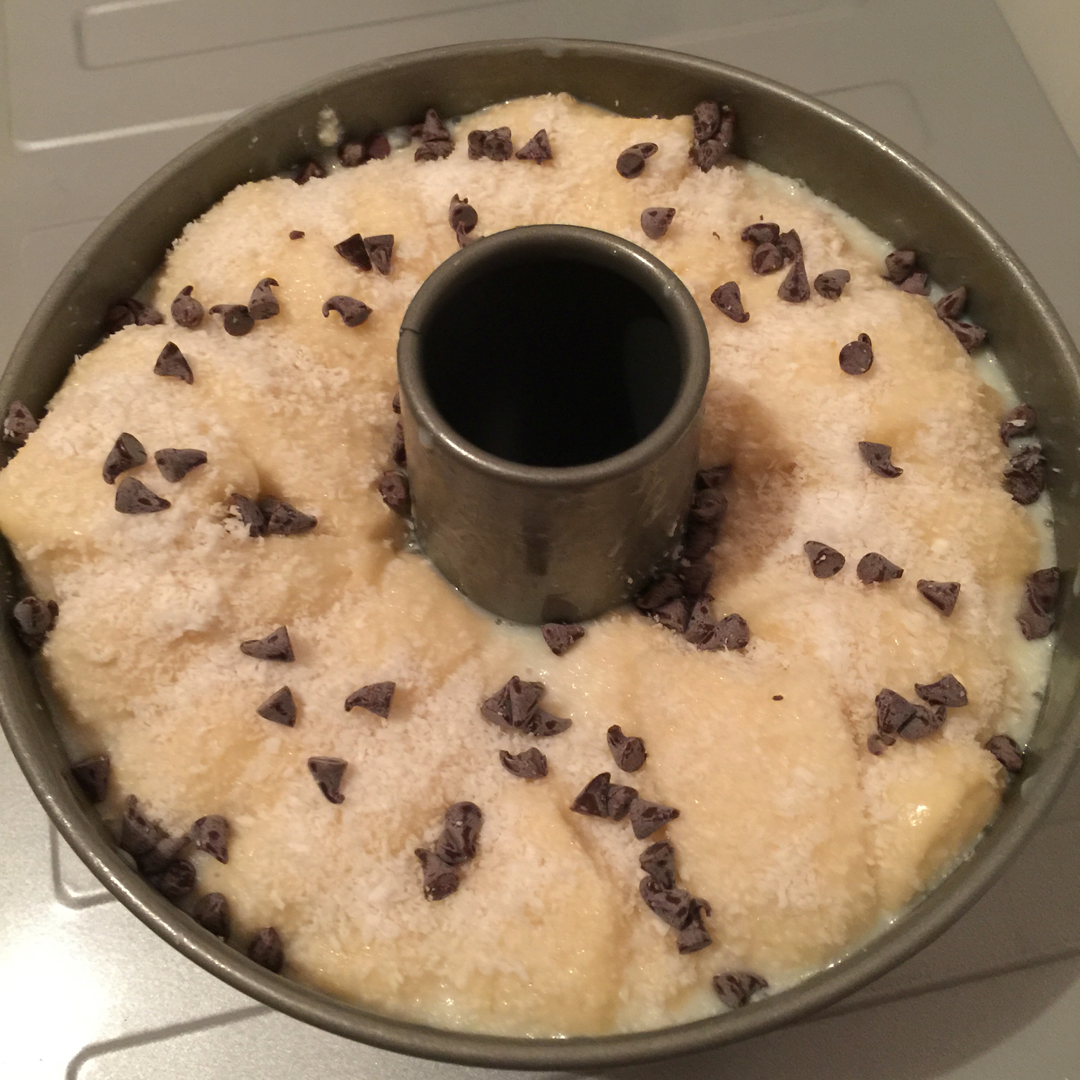 消耗淡奶油的超软北海道手撕面包——椰蓉和巧克力很搭哦~