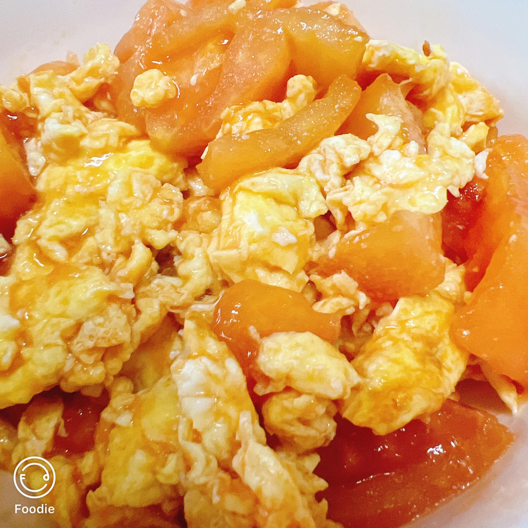 番茄炒鸡蛋（超浓的番茄味）