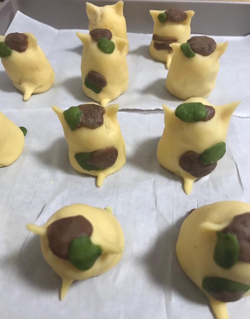 软萌可爱的日式猫咪烧果子 奶香浓郁 超简单