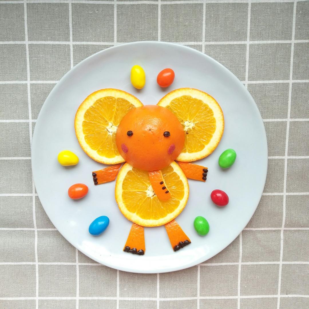 趣味水果拼盘—大象