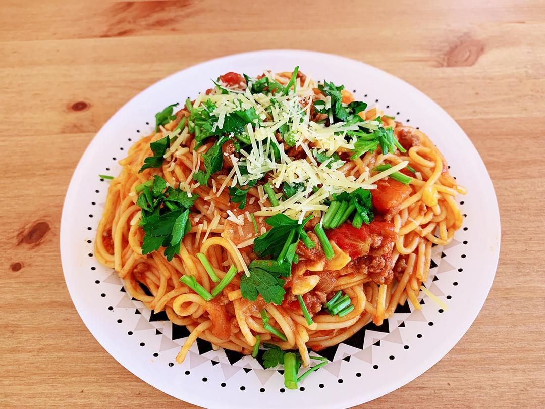 番茄肉酱意大利面