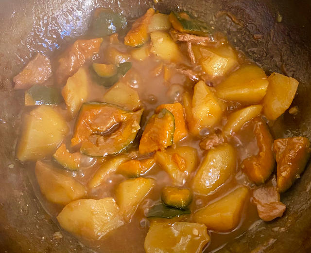 南瓜炖土豆的做法